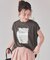 箔プリントフレンチスリーブTシャツ