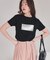 箔プリントコンパクトTシャツ