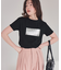 箔プリントコンパクトTシャツ