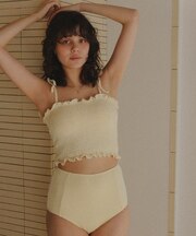 シャーリングフリルビキニ/水着