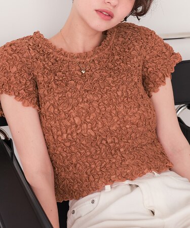 ポコポコシャーリングシアートップス