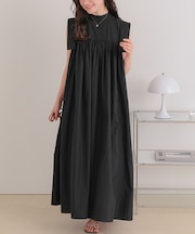 切替ギャザーワンピース