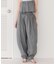 ヘリンボーンストライプカーブパンツ