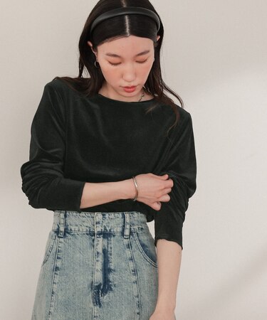 シアーベロアロングTシャツ