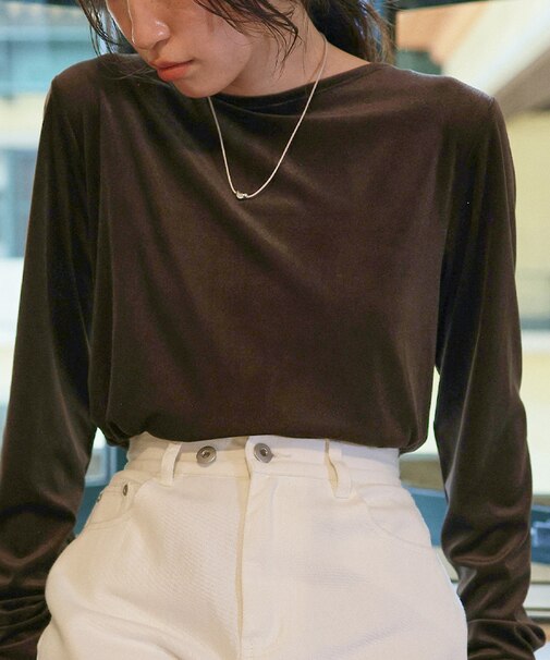 シアーベロアロングTシャツ