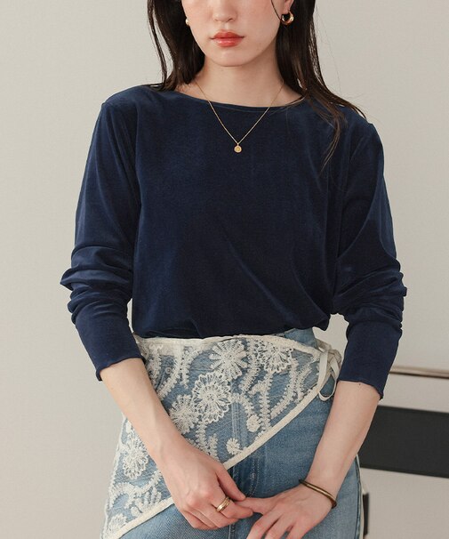 シアーベロアロングTシャツ