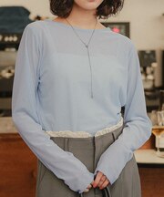 シアーベロアロングTシャツ