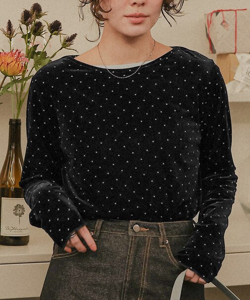シアーベロアロングTシャツ