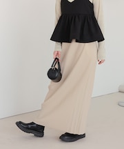 セルフカットロングIラインスカート