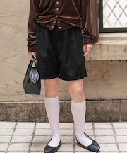 コーデュロイタックショートパンツ