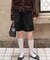 コーデュロイタックショートパンツ
