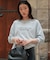 文字プリントシアーロングTシャツ