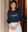 文字プリントシアーロングTシャツ
