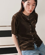 シアーベロア半袖Tシャツ