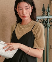 シアーベロア半袖Tシャツ