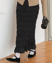 シャーリングIラインスカート