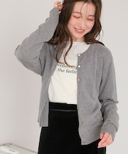 なめらか手触りカシミヤタッチニットカーディガン