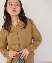 なめらか手触りカシミヤタッチニットカーディガン