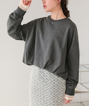 ボリュームスリーブバルーンスウェットトップス