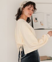 バックオープンデザインプルオーバー