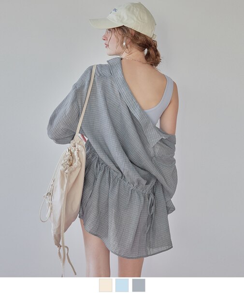 ウエストドロストシャツ/ラッシュガード