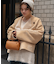 フェイクムートンノーカラージャケット