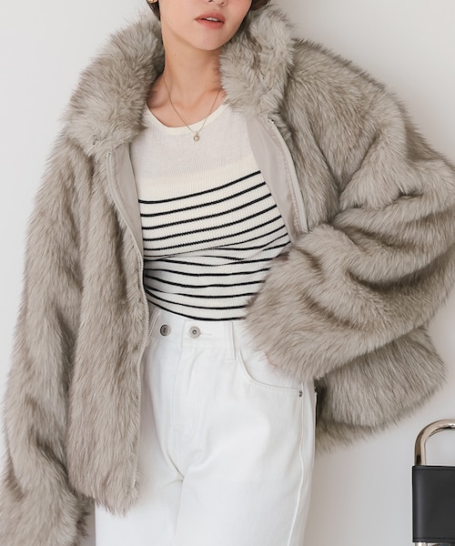 フェイクファージャケット｜ティティベイトの通販｜&mall（アンド