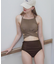 Wストラップクロスデザインビキニ/水着