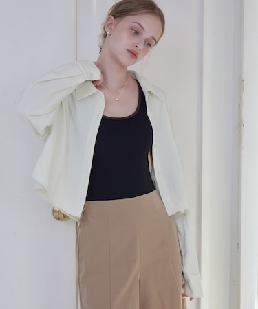 バッククロスデザインショートシャツ/ラッシュガード