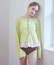 シアーショート丈トップス/ラッシュガード