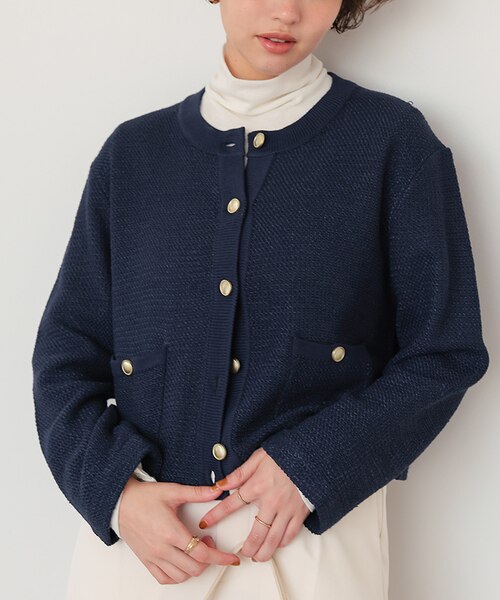 サマーツイードニットカーディガン｜ティティベイトの通販｜&mall