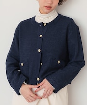 サマーツイードニットカーディガン