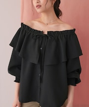 ふんわりシルエットマルチウェイブラウス