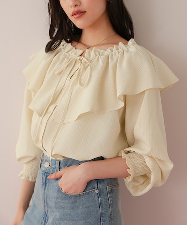 ふんわりシルエットマルチウェイブラウス