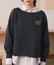 オフショルダースウェットプルオーバー