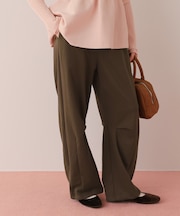 美シルエットタックスウェットパンツ