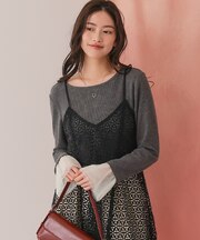 チュールフリルカフスカットソートップス