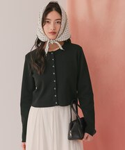 クリア釦UVケアニットカーディガン