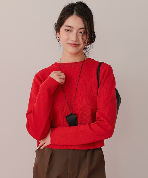 クリア釦UVケアニットカーディガン