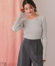 UVケアリングドットニットカーディガン