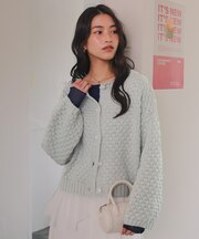 ポップコーンニットカーディガン