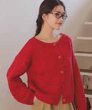 ポップコーンニットカーディガン