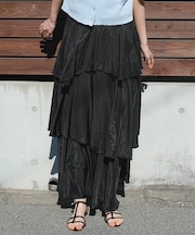 ランダムヘムティアードスカート