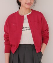 胸ポケットニットカーディガン