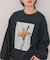 フォトプリントオーバーサイズスウェットプルオーバー