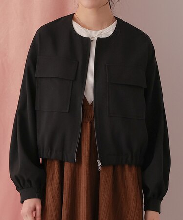 ダブルポケットデザインブルゾン
