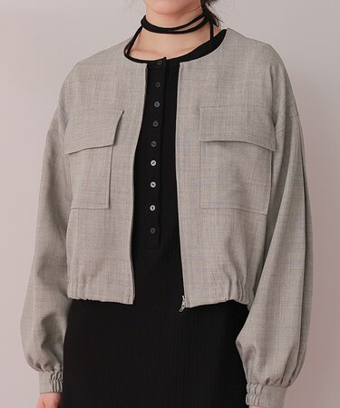 ダブルポケットデザインブルゾン