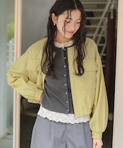 ダブルポケットデザインブルゾン