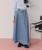 ライトオンスデニムフレアスカート