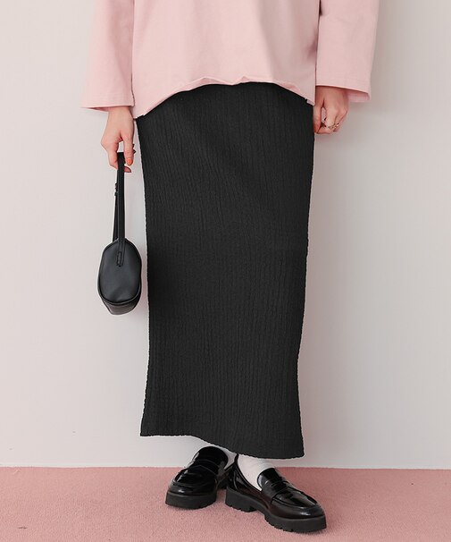 ポコポコジャガードIラインスカート